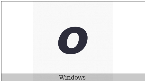 Mathematical Sans-Serif Bold Italic Small Omicron on various operating systems