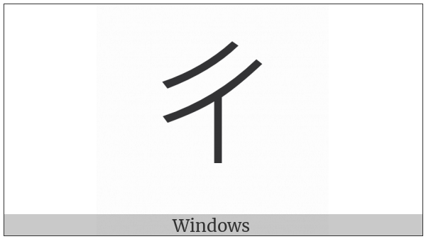 Kangxi Radical Step on various operating systems