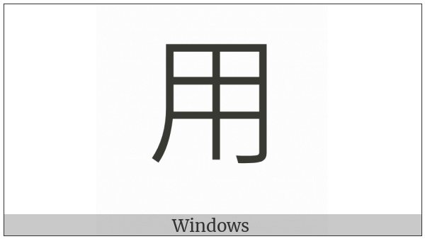 Kangxi Radical Use on various operating systems