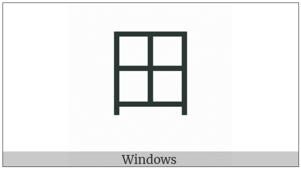 Kangxi Radical Field on various operating systems