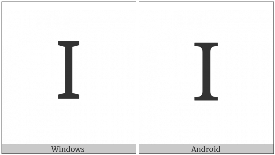 Cyrillic Letter Palochka on various operating systems