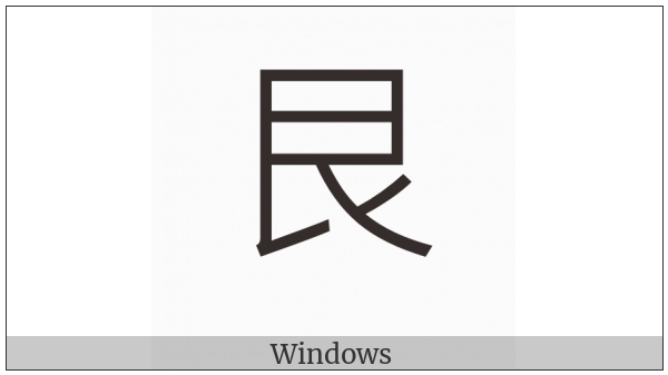 Kangxi Radical Stopping on various operating systems