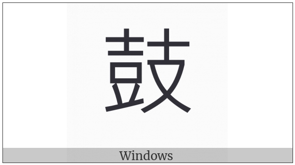 Kangxi Radical Drum on various operating systems