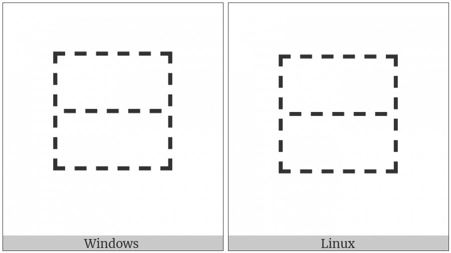 Ideographic Description Character Above To Below on various operating systems