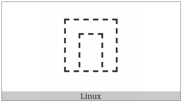 Ideographic Description Character Surround From Above on various operating systems