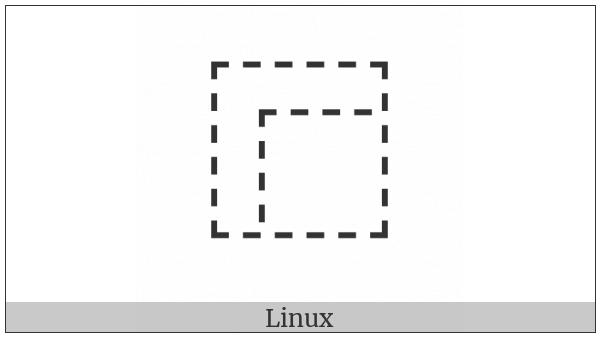 Ideographic Description Character Surround From Upper Left on various operating systems