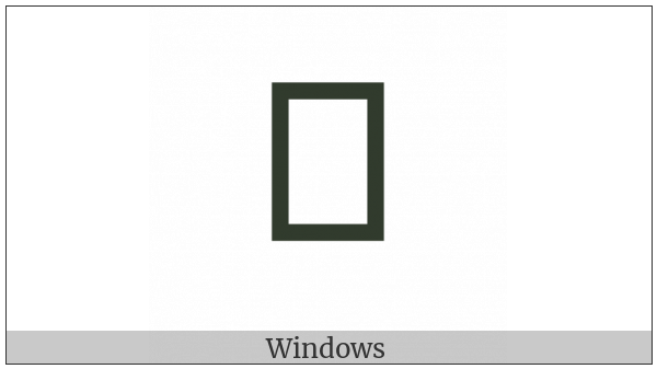Combining Glagolitic Letter Onu on various operating systems