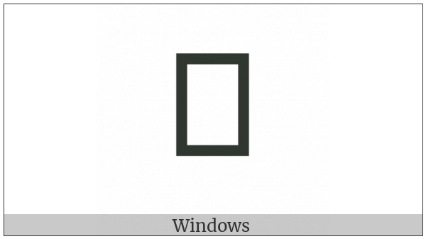 Combining Glagolitic Letter Slovo on various operating systems