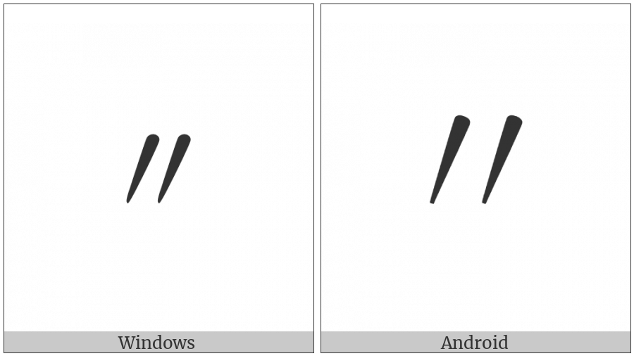 Ditto Mark on various operating systems
