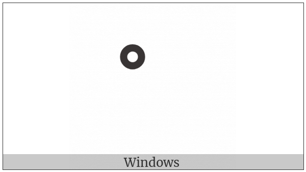 Ideographic Rising Tone Mark on various operating systems
