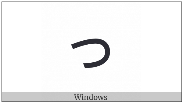 Hiragana Letter Small Tu on various operating systems