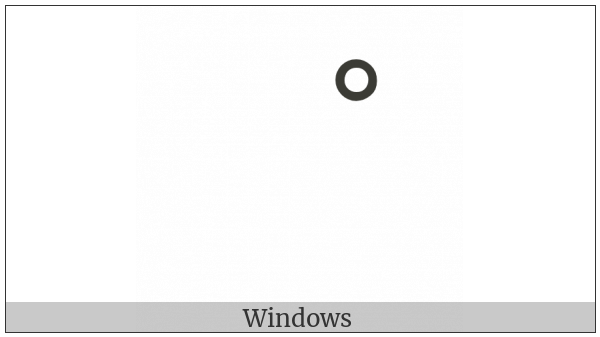 Katakana-Hiragana Semi-Voiced Sound Mark on various operating systems
