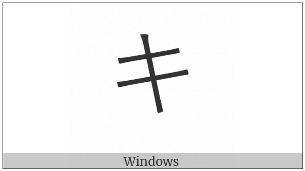 Katakana Letter Ki on various operating systems