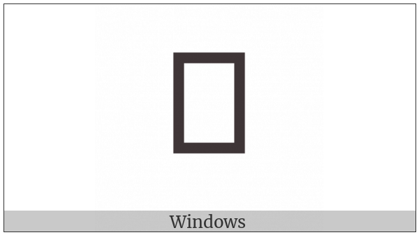 Mende Kikakui Syllable M003 Ku on various operating systems