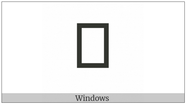 Mende Kikakui Syllable M065 Kee on various operating systems