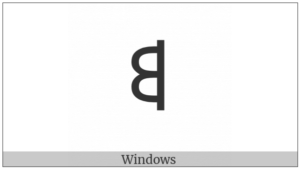 Mende Kikakui Syllable M010 Bi on various operating systems