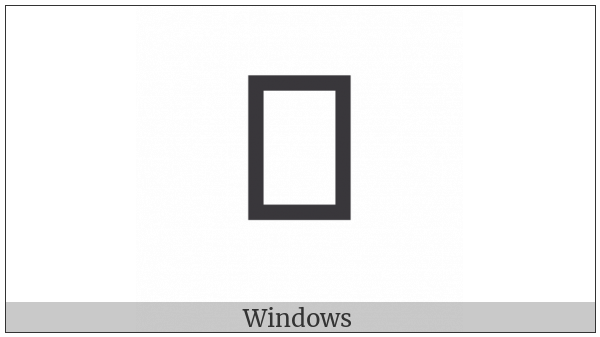 Mende Kikakui Syllable M193 Hon on various operating systems