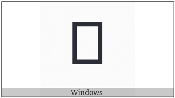 Mende Kikakui Syllable M066 Po on various operating systems