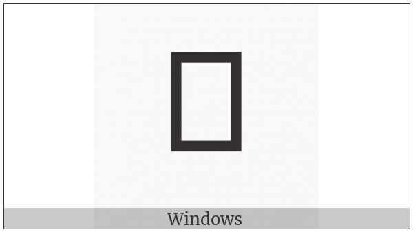Adlam Capital Letter U on various operating systems