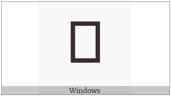 Adlam Small Letter Dha on various operating systems