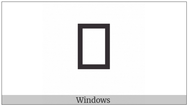 Adlam Small Letter Kaf on various operating systems