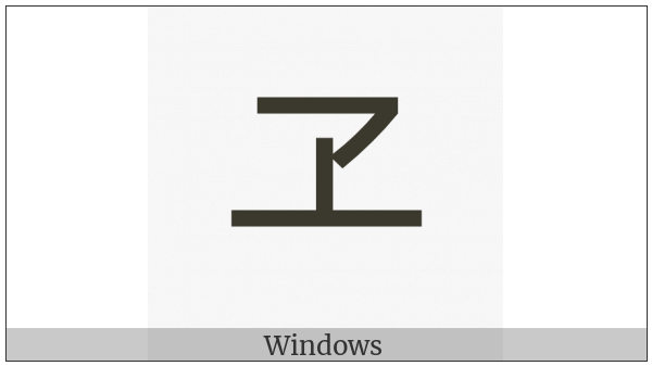 Katakana Letter We on various operating systems