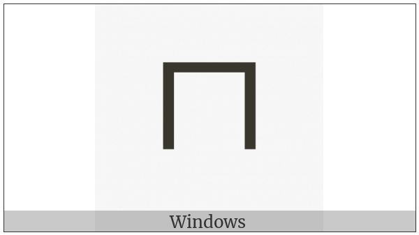 Bopomofo Letter M on various operating systems