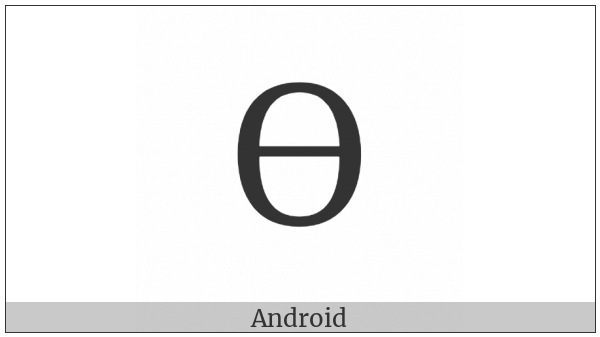 Cyrillic Capital Letter Barred O on various operating systems