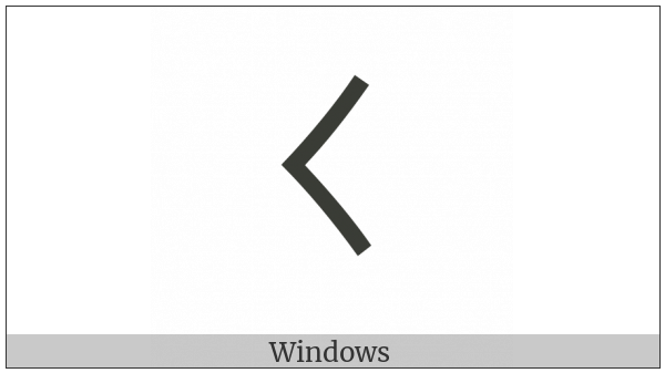 Bopomofo Letter Q on various operating systems