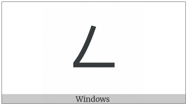 Bopomofo Letter Eng on various operating systems