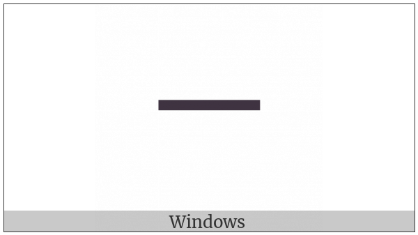 Bopomofo Letter I on various operating systems