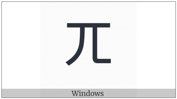 Bopomofo Letter Ng on various operating systems