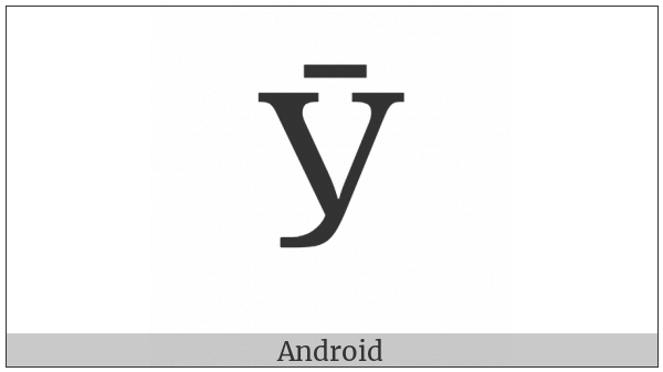 Cyrillic Capital Letter U With Macron on various operating systems