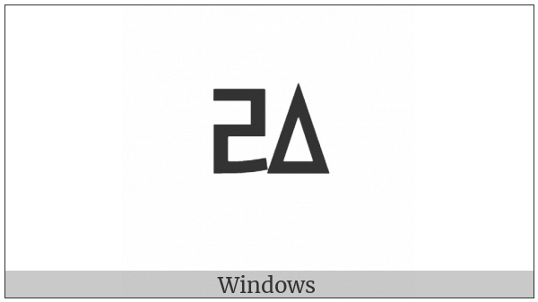 Hangul Letter Rieul-Pansios on various operating systems