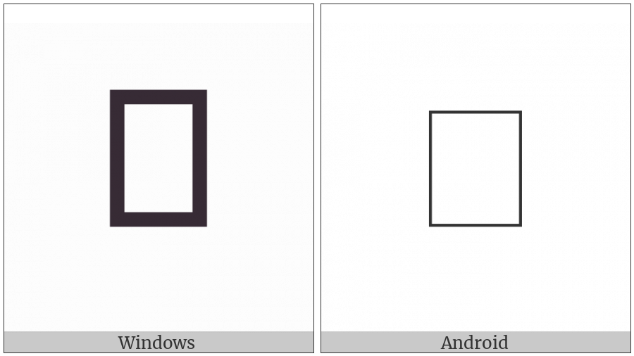 Arabic Mathematical Stretched Ain on various operating systems