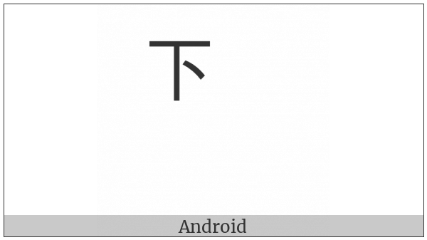 Ideographic Annotation Bottom Mark on various operating systems
