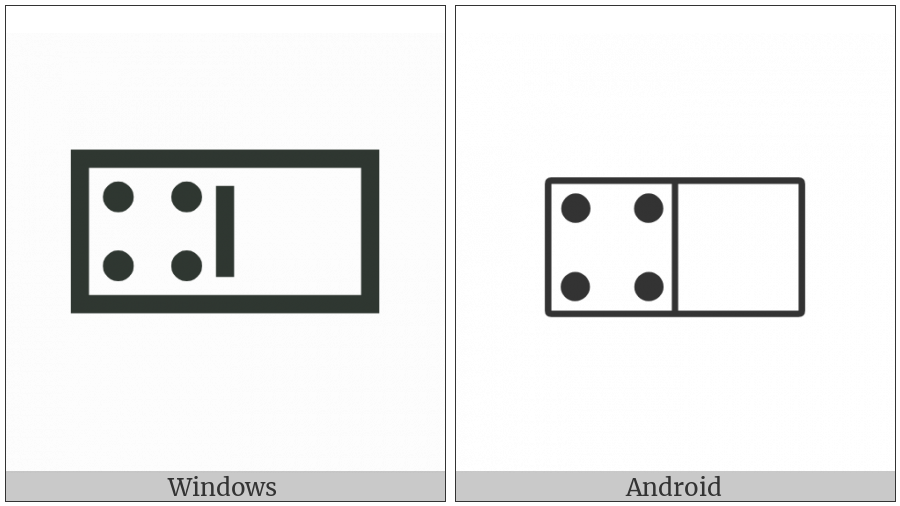 Domino Tile Horizontal-04-00 on various operating systems