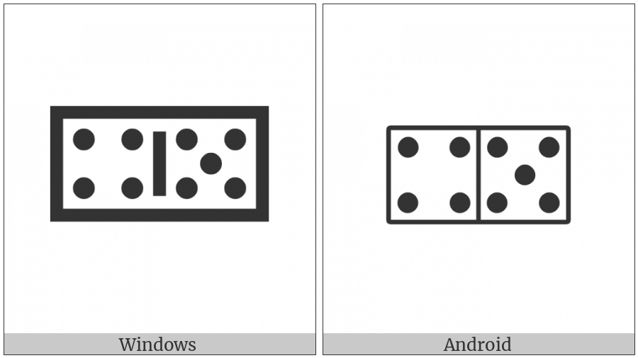 Domino Tile Horizontal-04-05 on various operating systems