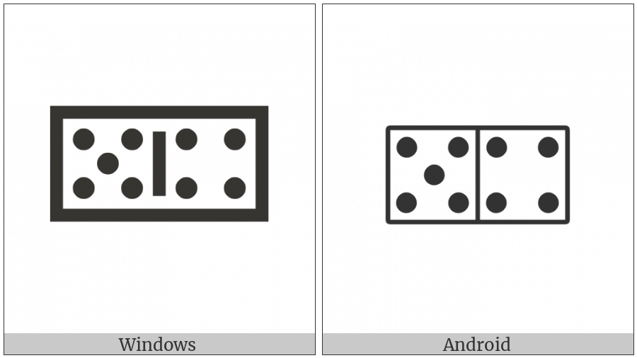 Domino Tile Horizontal-05-04 on various operating systems