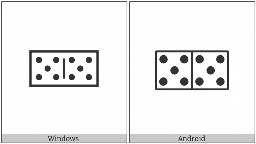 Domino Tile Horizontal-05-05 on various operating systems