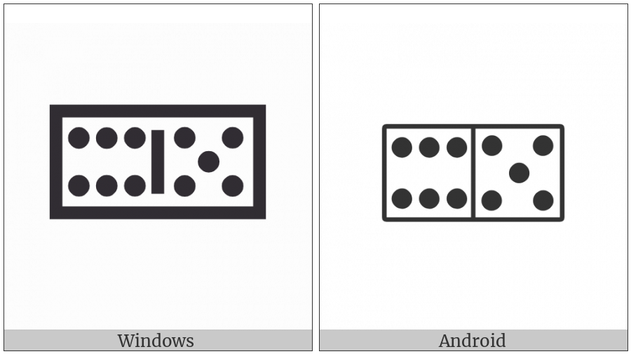 Domino Tile Horizontal-06-05 on various operating systems