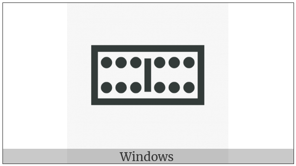 Domino Tile Horizontal-06-06 on various operating systems