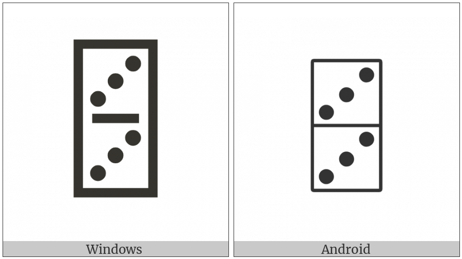 Domino Tile Vertical-03-03 on various operating systems
