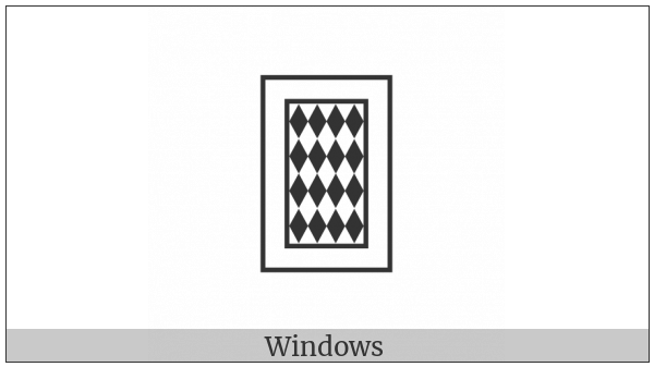 Playing Card Back on various operating systems