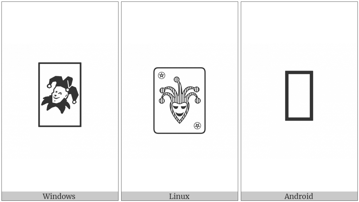 Playing Card Red Joker on various operating systems