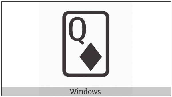 Playing Card Queen Of Diamonds on various operating systems