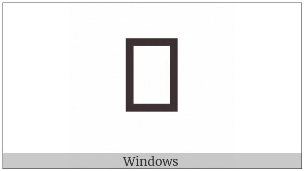Parenthesized Latin Capital Letter B on various operating systems