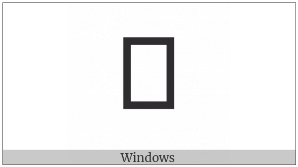 Parenthesized Latin Capital Letter U on various operating systems