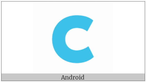 Regional Indicator Symbol Letter C on various operating systems