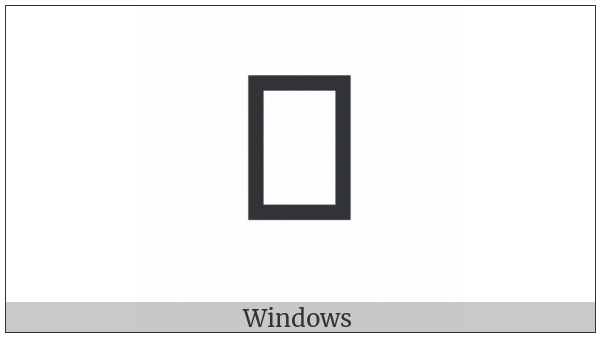 Squared Cjk Unified Ideograph-7533 on various operating systems